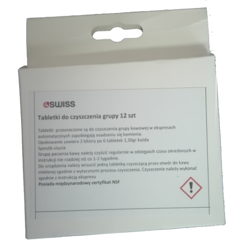 Tabletki do czyszczenia grupy 4SWISS 12szt Tabletki do czyszczenia grupy 4SWISS 12szt